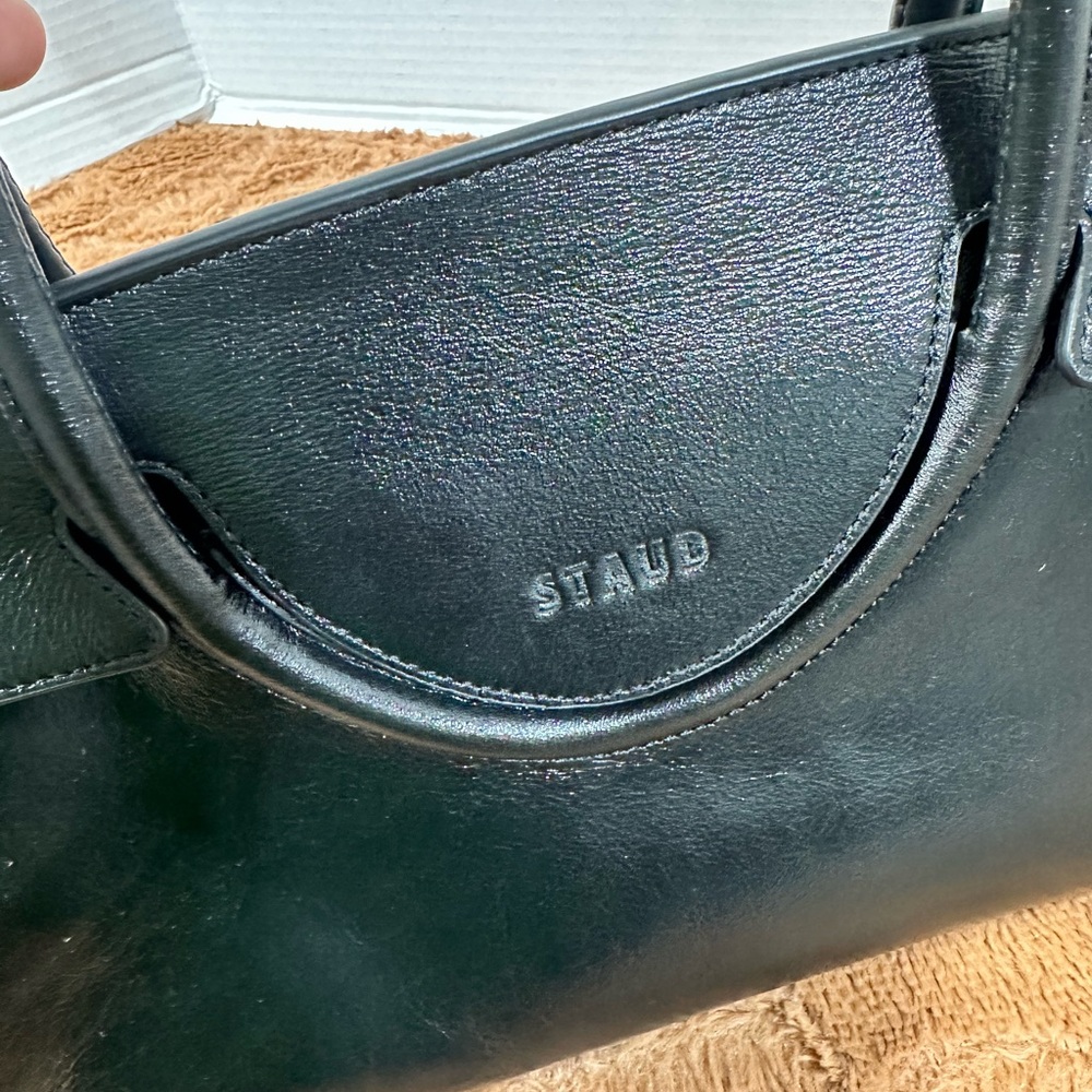 Staud Black Leather Shoulder Bag - Picture 7 of 14